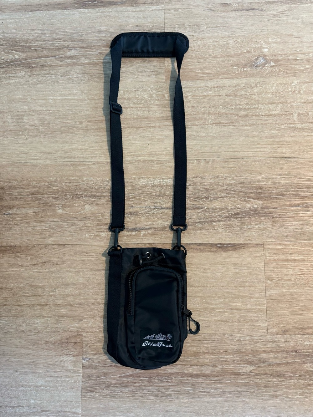 Eddie Bauer Black Water Bottle Sling
